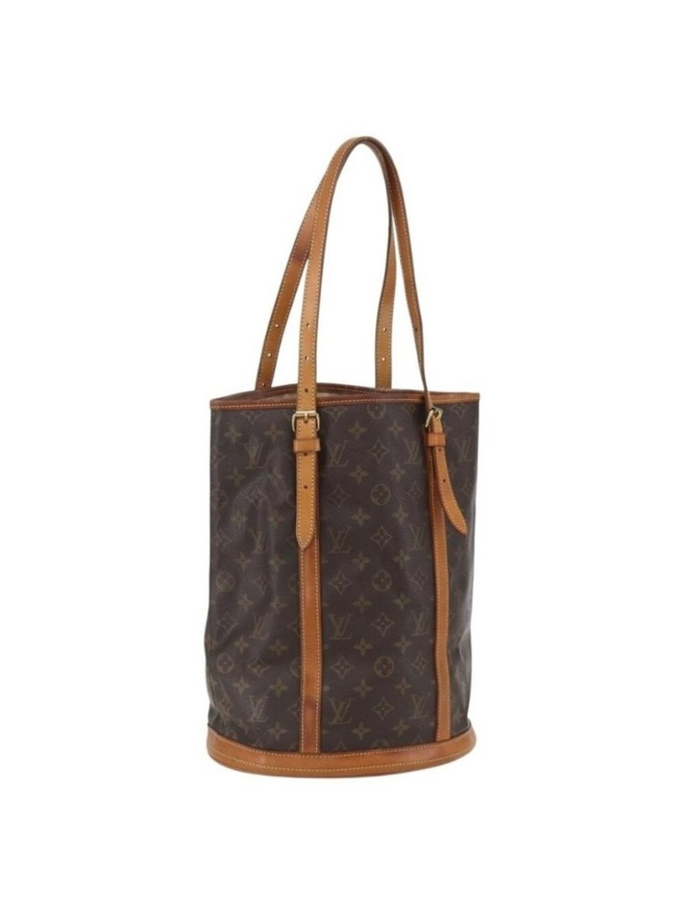 Authentic LOUIS VUITTON Monogram Bucket GM Shoulder Bag M42236 LV